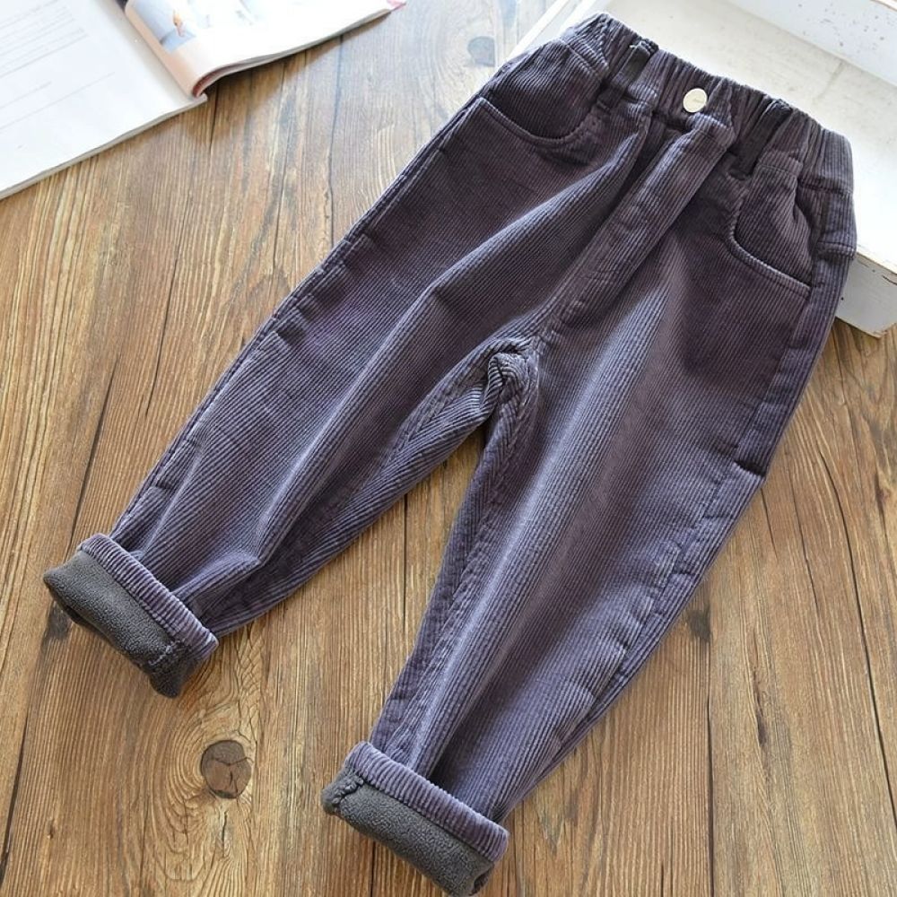 어린이용 플리스 안감 코듀로이 바지, 겨울용 따뜻한 기 - Corduroy Pant Warm 리뷰 및 가격