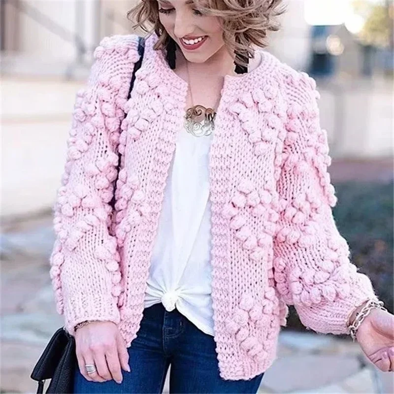 미국 빈티지 핸드메이드 울 볼 긴 소매 숏 스웨터 코트 - Wool Coat Peacoat 리뷰 및 가격